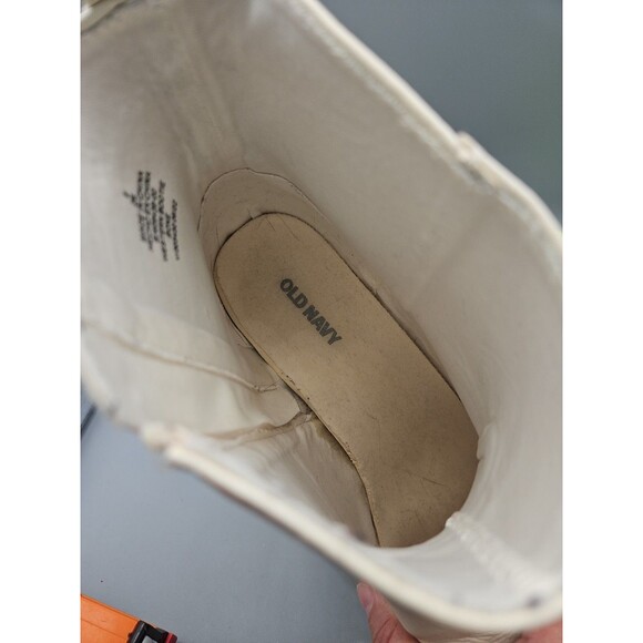 Old Navy Western Ankle Bootie Women's Sz 9 Bone Zip Bourne Toe S/409439-00 - Picture 9 of 10